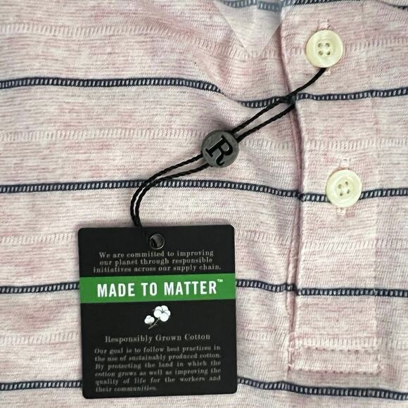 NWT Jos. A. Bank Men’s Sz 4XB Traveler Polo Shirt Short Sleeve Blush Pink - Picture 5 of 8